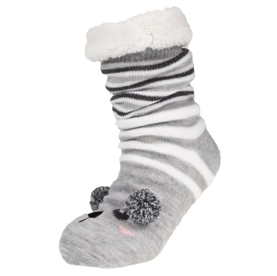 Femme Isotoner | Chaussettes Femme Pompons Ours