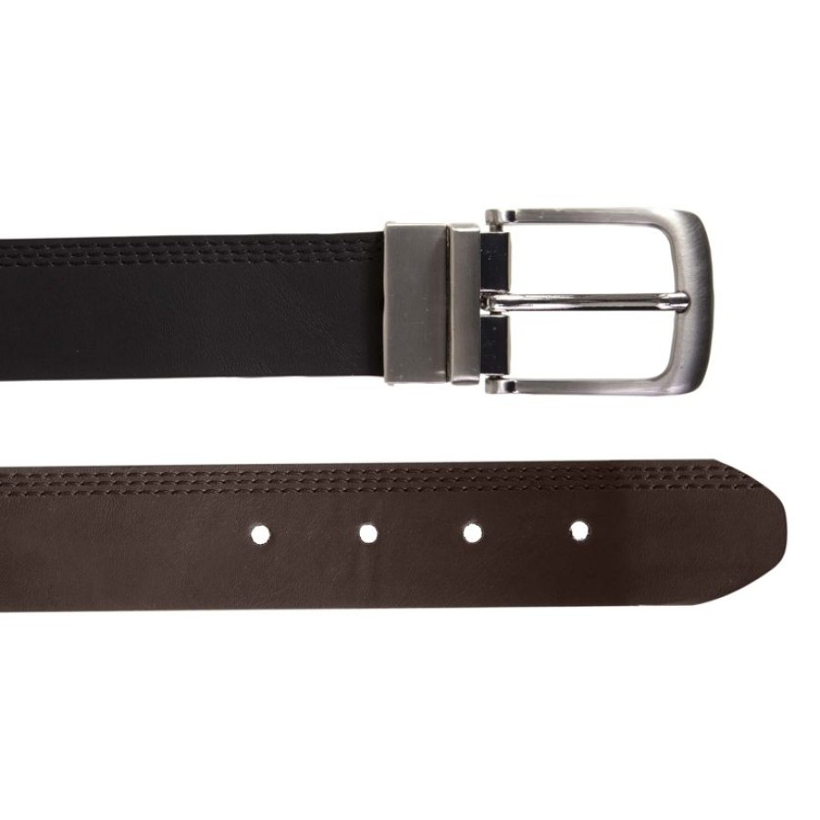 Homme Isotoner | Ceinture Homme Reversible Marron