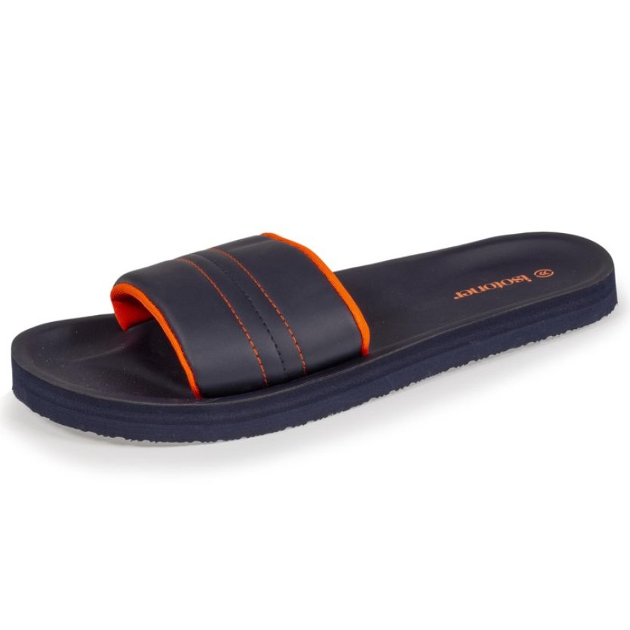 Homme Isotoner | Mules Claquettes Homme Marine