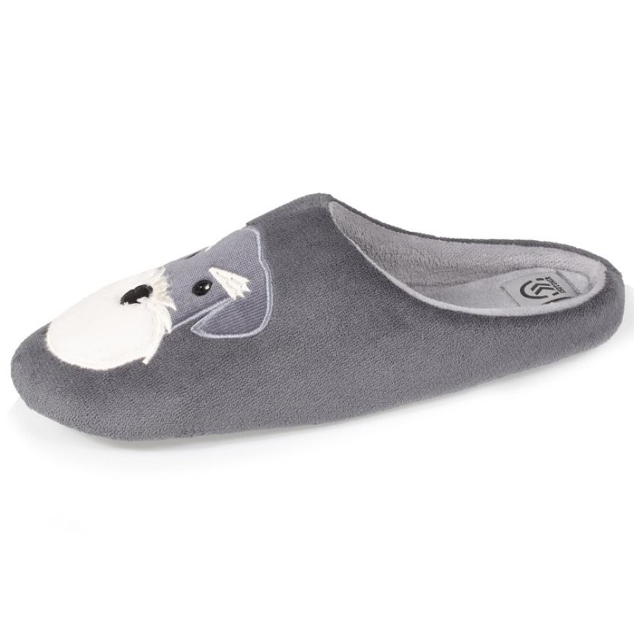 Homme Isotoner | Chaussons Mule Homme Chien