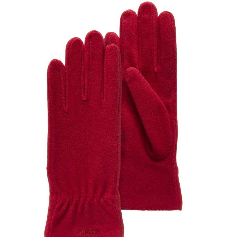 Femme Isotoner | Gants Femme Polaire Stretch Rouge