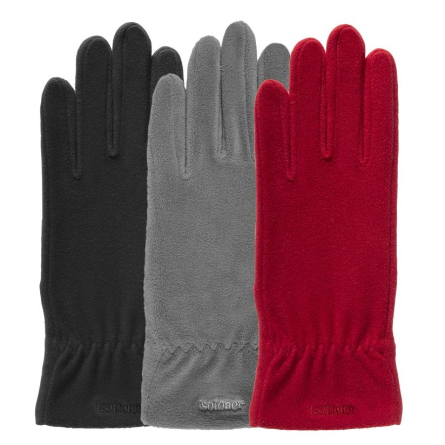 Femme Isotoner | Gants Femme Polaire Stretch Rouge