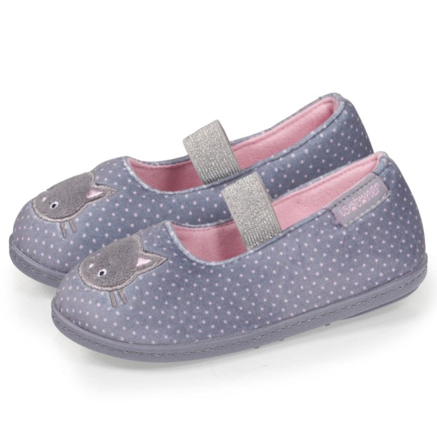 Enfant Isotoner | Chaussons Ballerines Enfant Chat