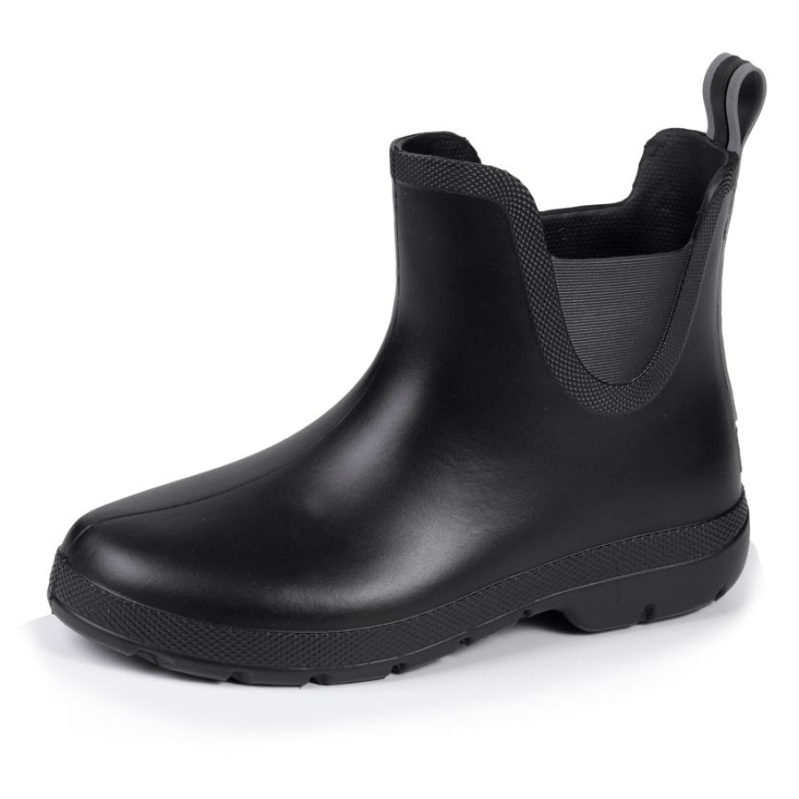 Femme Isotoner | Bottes De Pluie Femme Basse Noir