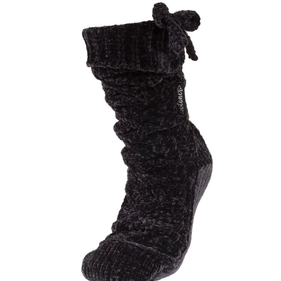 Femme Isotoner | Chaussettes Fourrees Femme Noeud