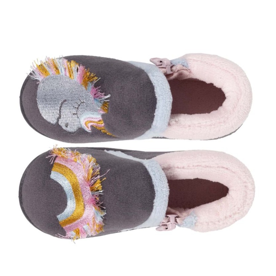 Enfant Isotoner | Chaussons Bottillons Zip Enfant Licorne