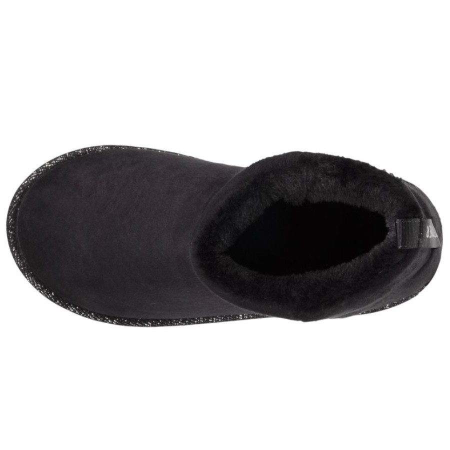 Femme Isotoner | Chaussons Bottillons Femme Noir