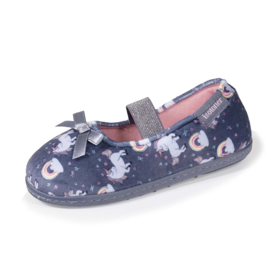 Enfant Isotoner | Chaussons Ballerines Enfant Licornes