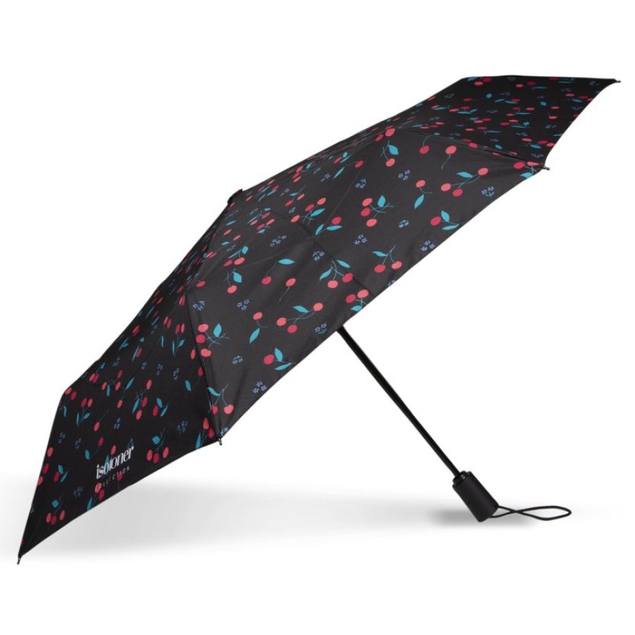 Femme Isotoner | Parapluie Auto Pois Cerise Rose