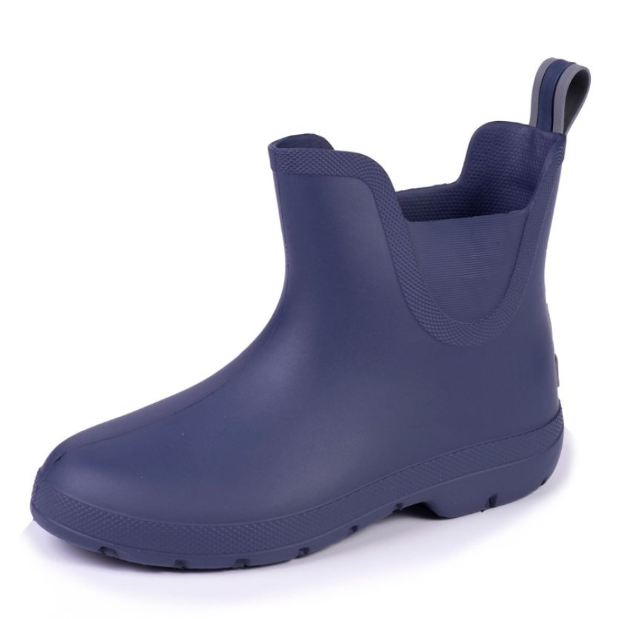 Femme Isotoner | Bottes De Pluie Femme Marine