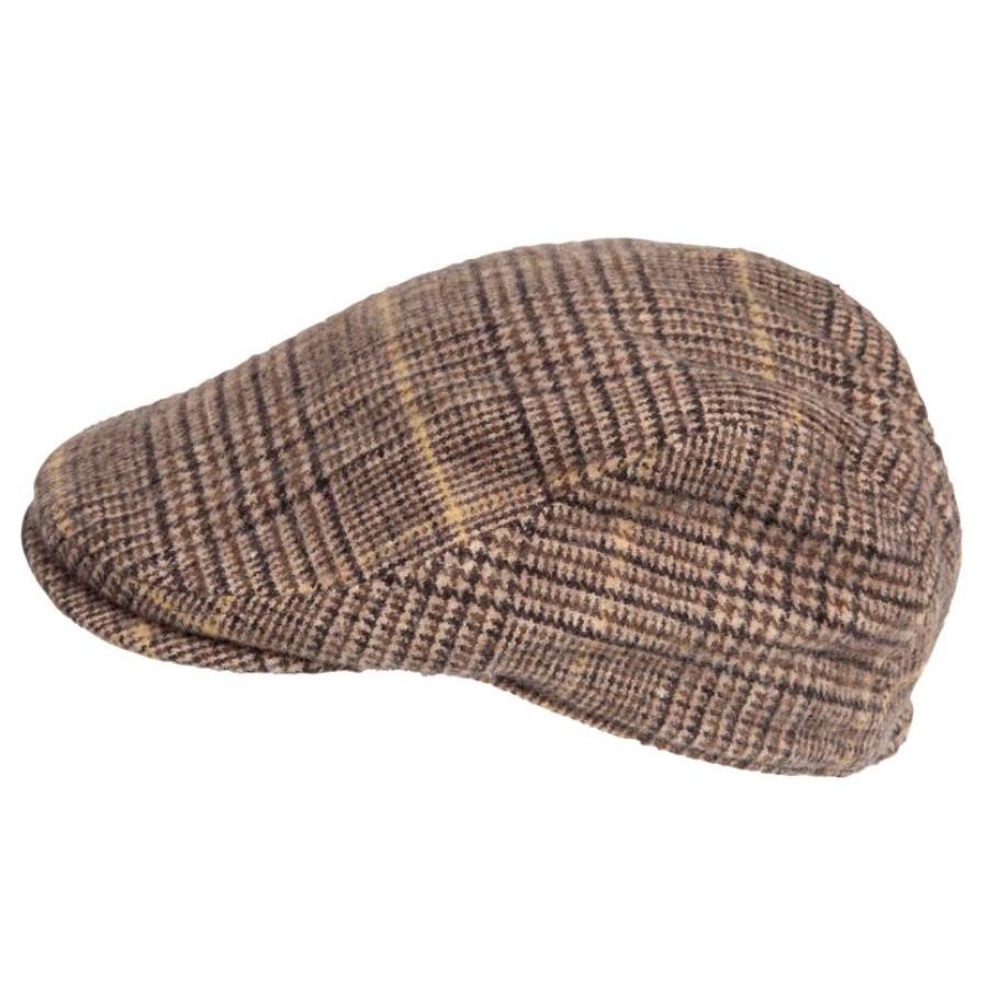 Homme Isotoner | Casquette Homme A Carreaux Marron