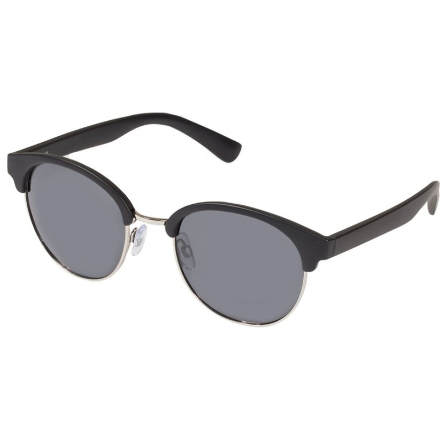 Homme Isotoner | Lunettes De Soleil Mixte Vintage Noir