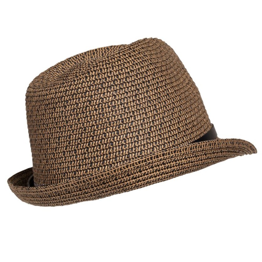 Homme Isotoner | Chapeau Mixte Trilby Melange Lien