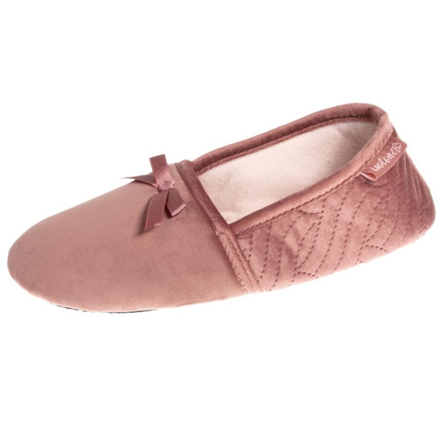 Femme Isotoner | Chaussons Slippers Femme Blush