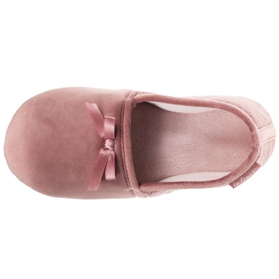 Femme Isotoner | Chaussons Slippers Femme Blush