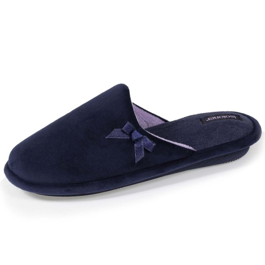 Femme Isotoner | Chaussons Mules X-Soft Femme Marine