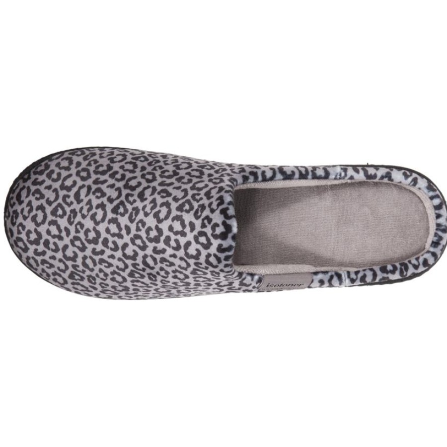 Femme Isotoner | Chaussons Mules Femme Leopard