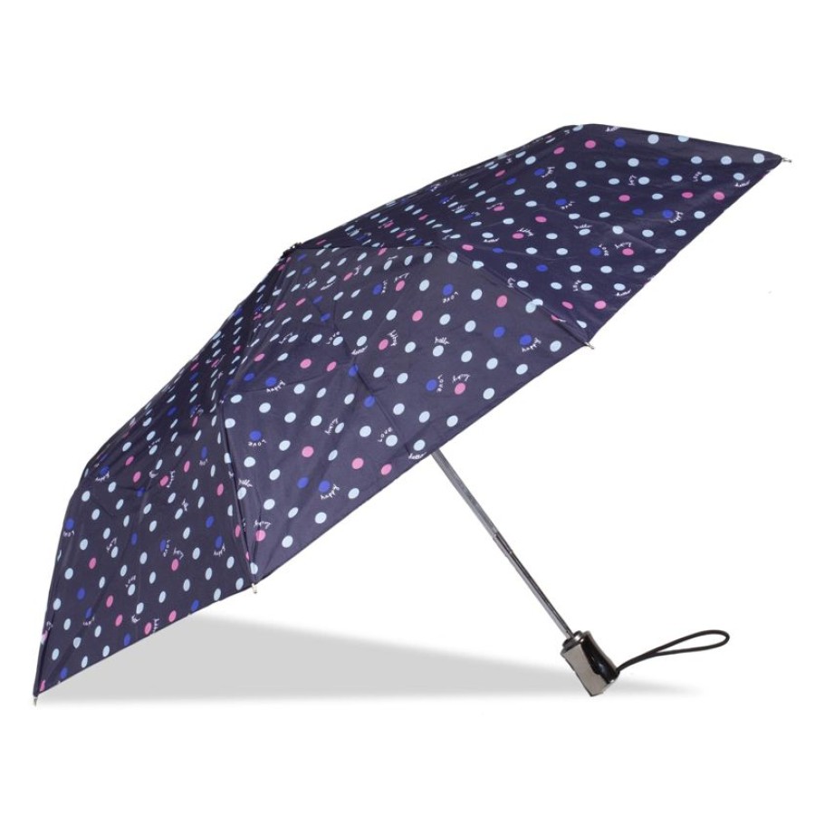 Femme Isotoner | Parapluie X-Tra Solide Auto Pois Hello