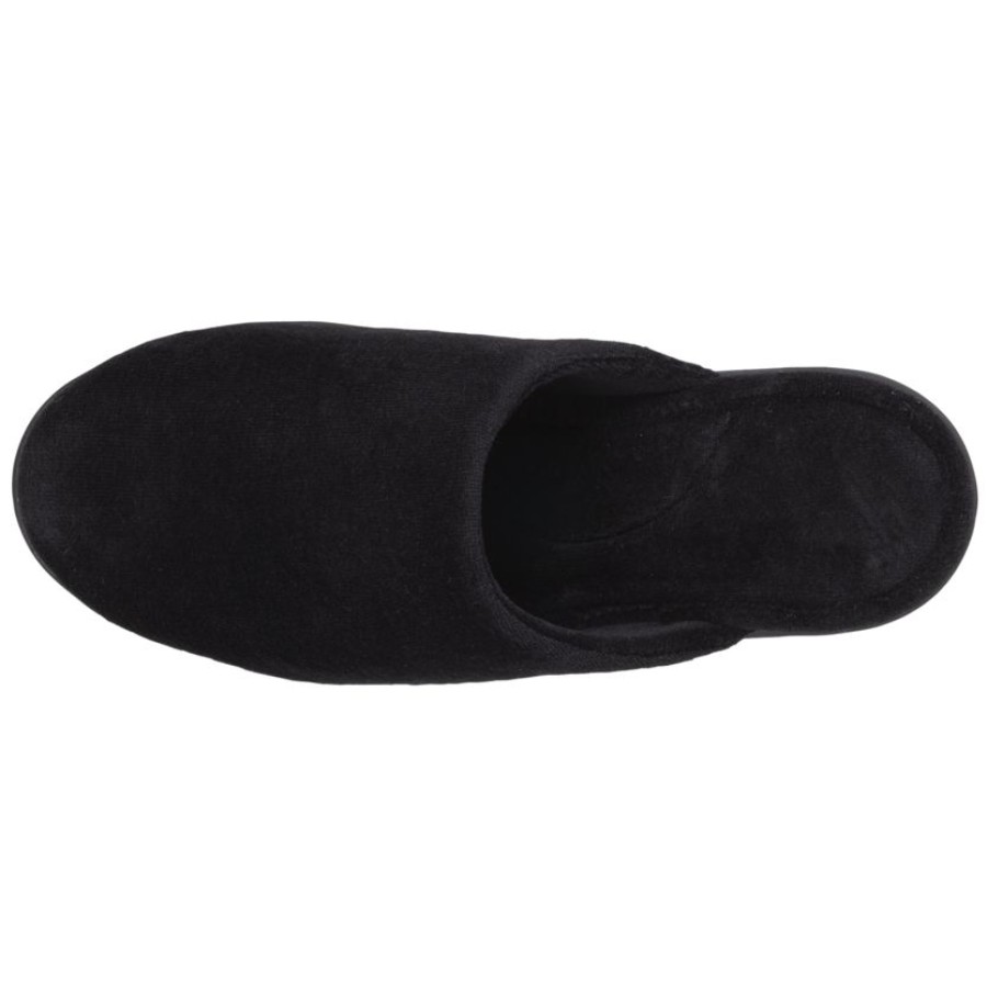 Femme Isotoner | Chaussons Mules Femme Noir