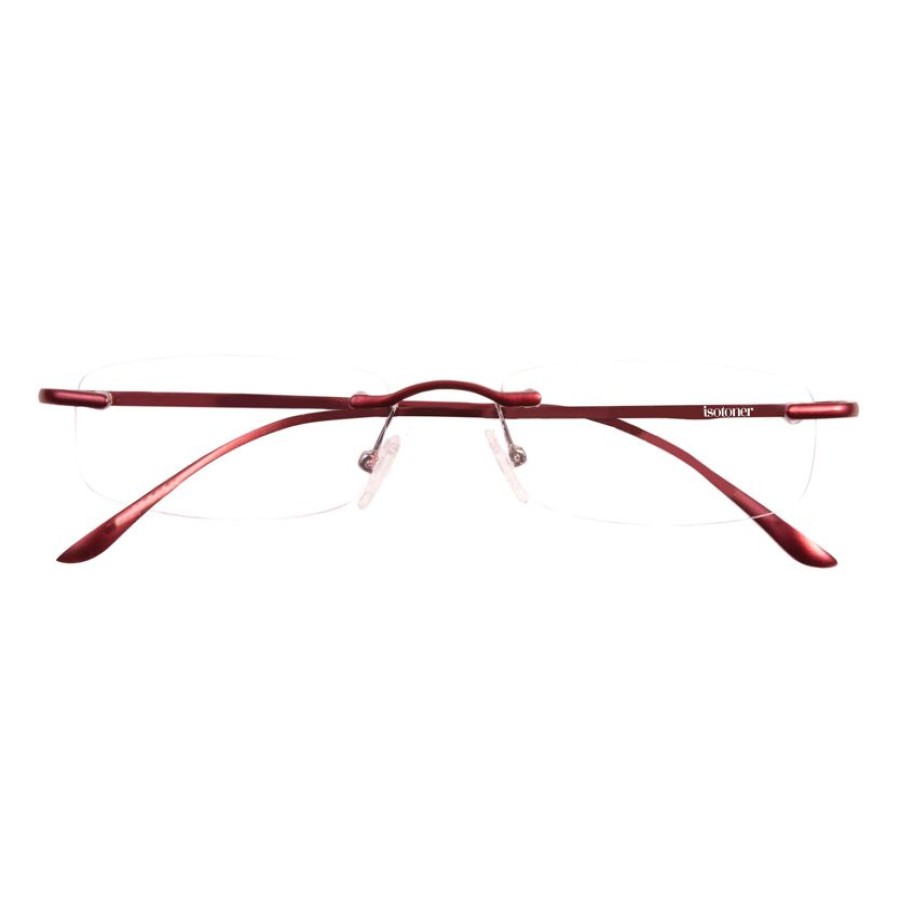 Homme Isotoner | Loupes De Lecture Mixtes Rouge