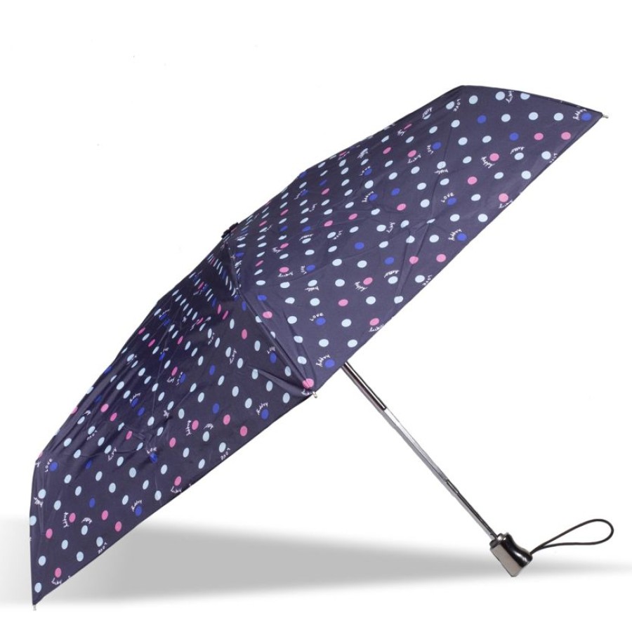 Femme Isotoner | Parapluie X-Tra Solide X-Tra Sec Pois Hello