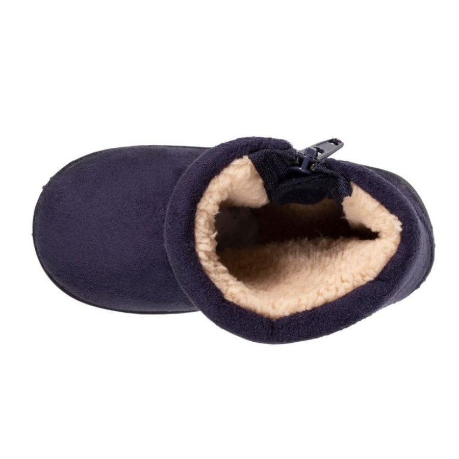 Enfant Isotoner | Chaussons Bottillons Zip Bebe Marine