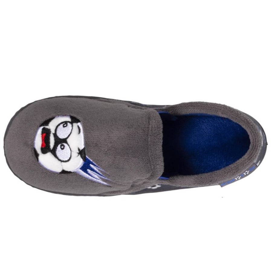 Enfant Isotoner | Chaussons Mocassins Enfant Foot Gris