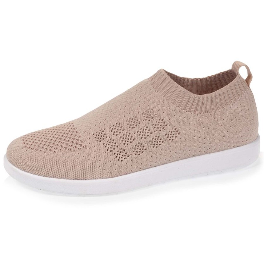 Femme Isotoner | Baskets Confort Femme Slip-On Rose