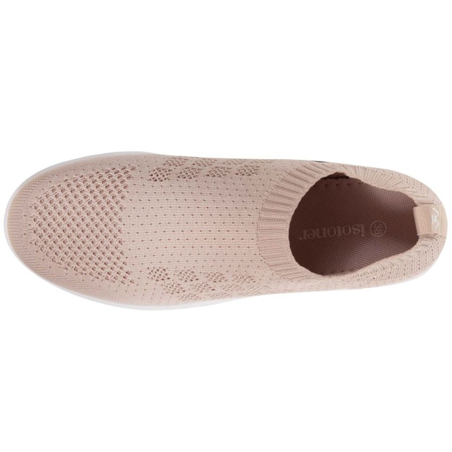 Femme Isotoner | Baskets Confort Femme Slip-On Rose